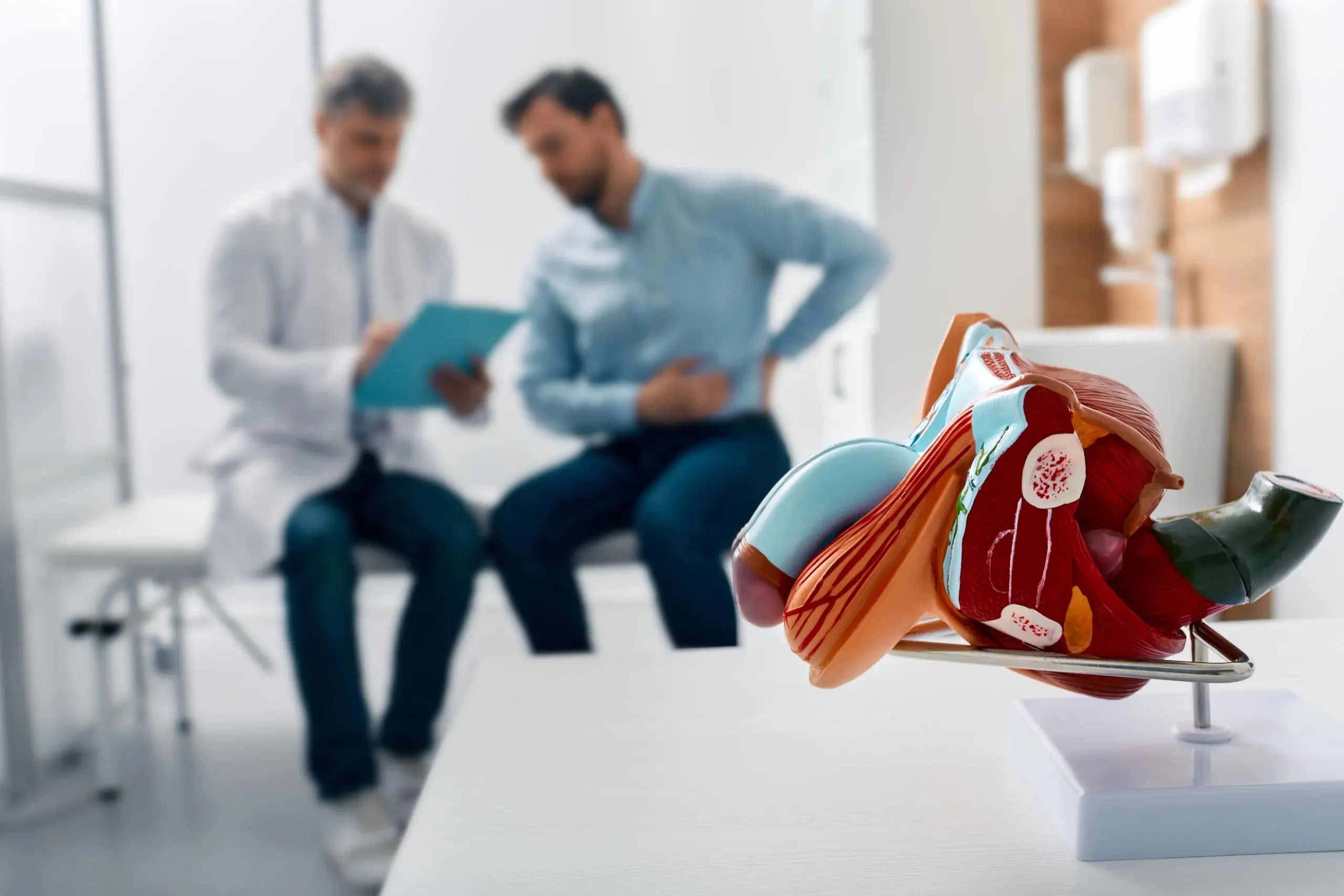 Patient consultation for vasectomy procedure at Zabinski Urology in Melbourne, FL