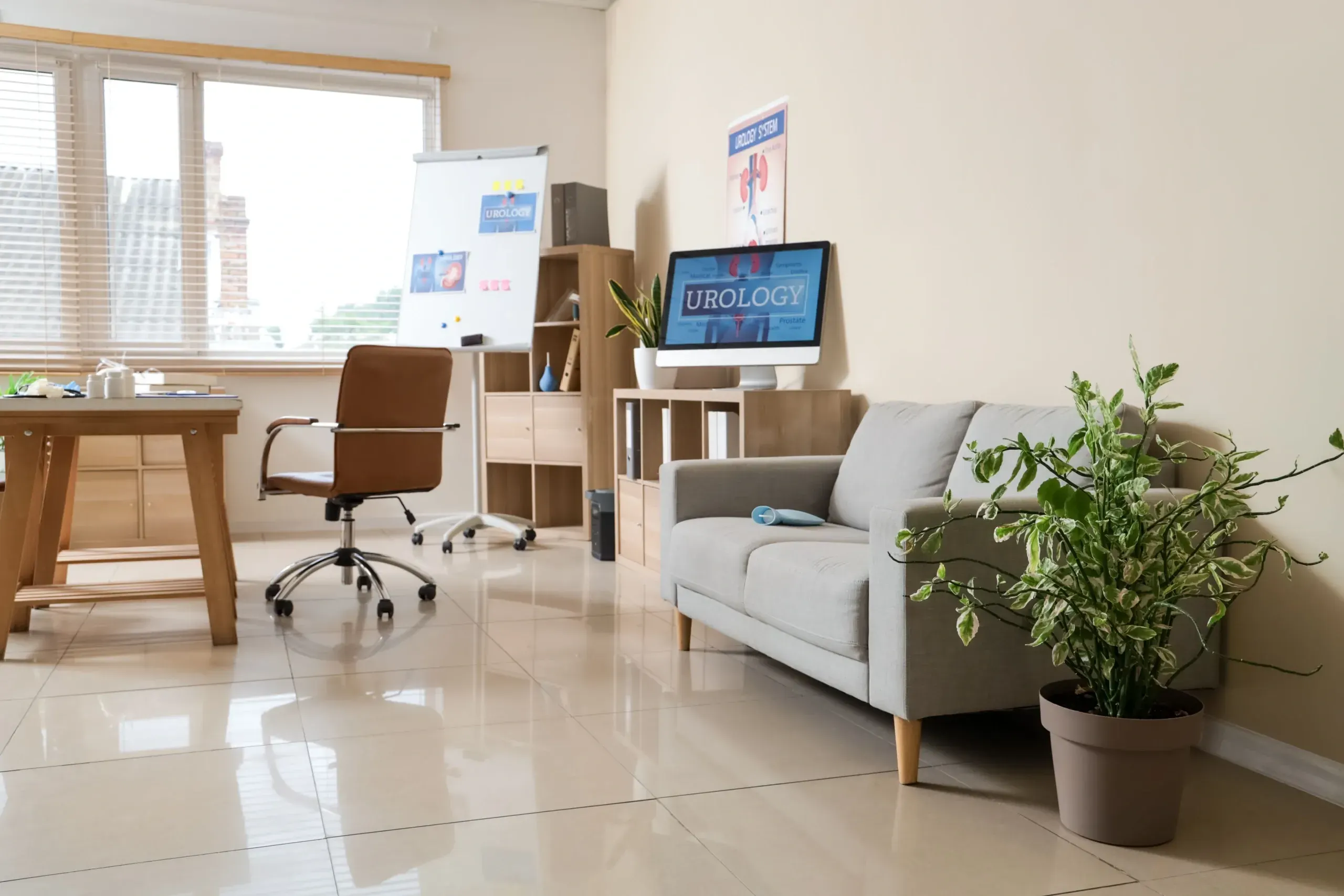 Zabinski Urology modern clinic interior in Melbourne, Florida